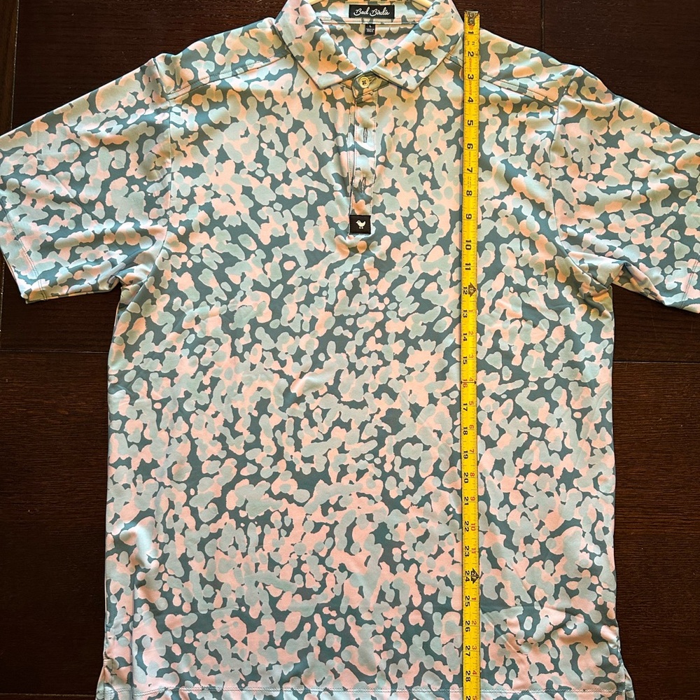 Men's bad birdie Blue and Pink Patterned Shirt